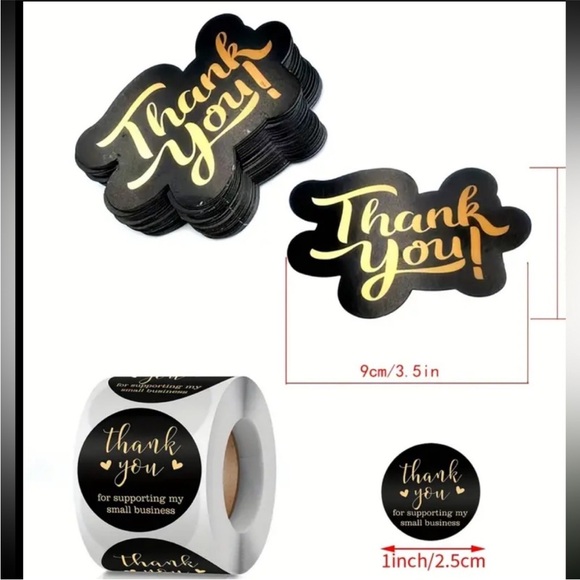 40 10x13 Poly Mailers, 100 Cards & 500 Stickers Bundle - Picture 2 of 15